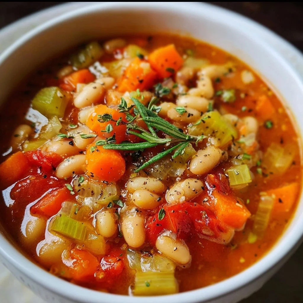 Instant Pot white bean soup (vegan, vegetarian)