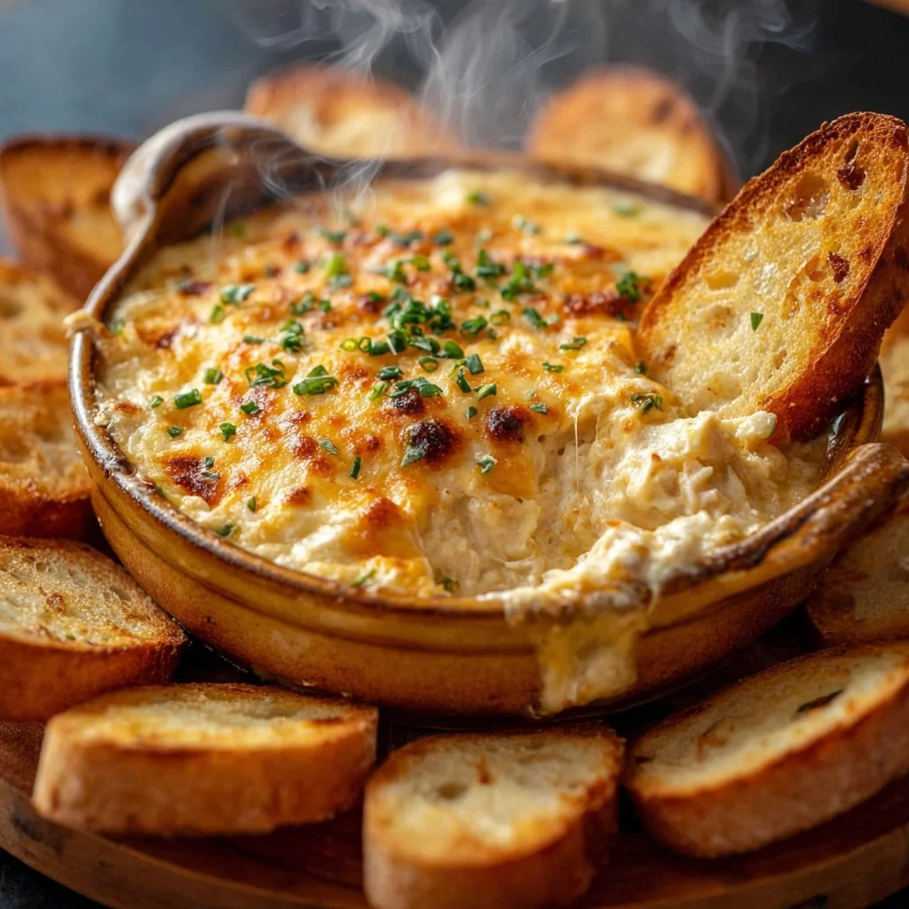Joe's Crab Shack Crab Dip Recipe 3 Delicious Joe's Crab Shack crab dip served in a bowl with chips