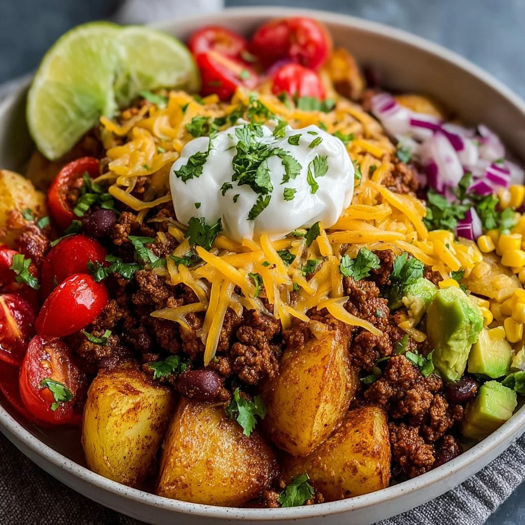 Loaded Potato Taco Bowl 2 Loaded Potato Taco Bowl