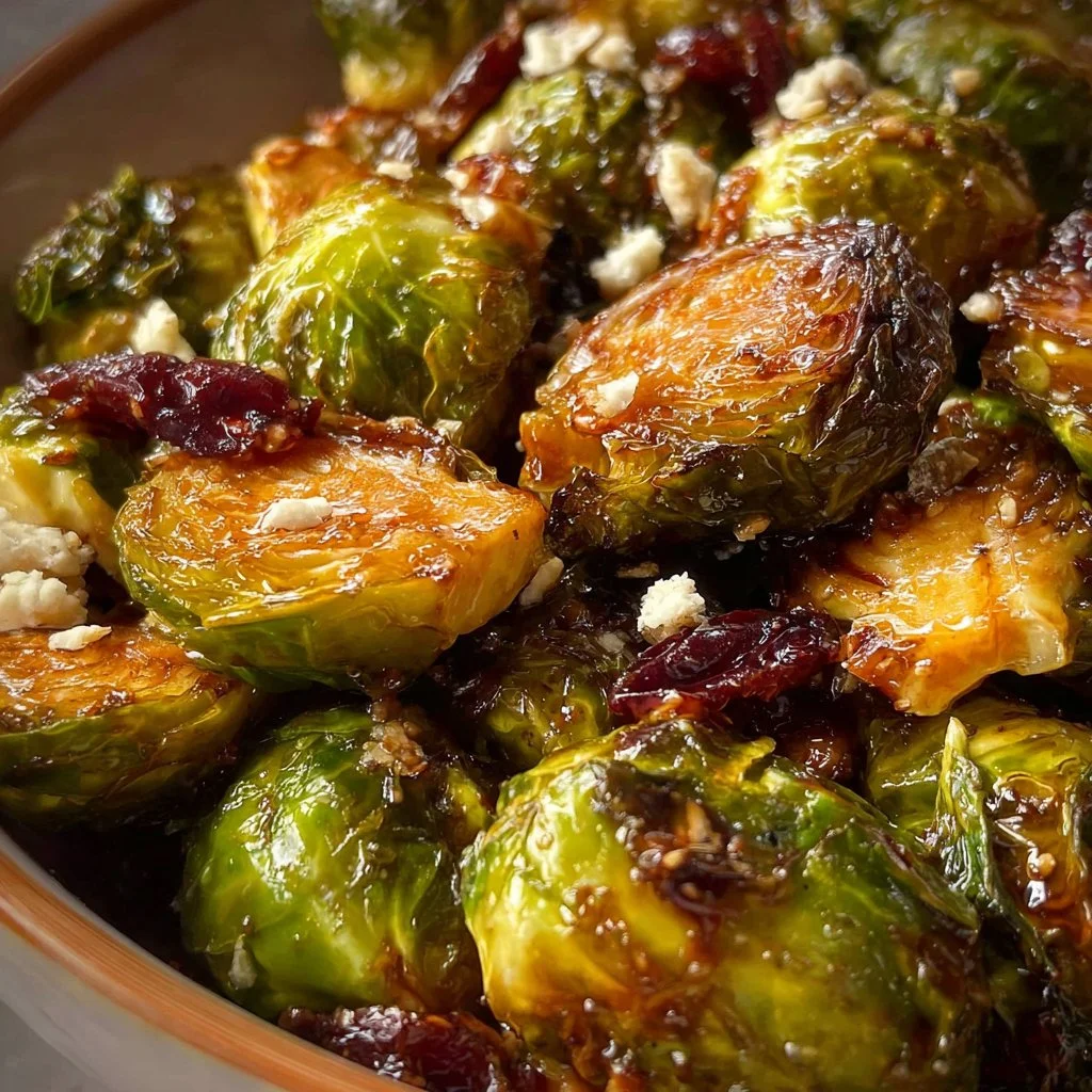Maple Balsamic Roasted Brussels Sprouts 2 Maple Balsamic Roasted Brussels Sprouts