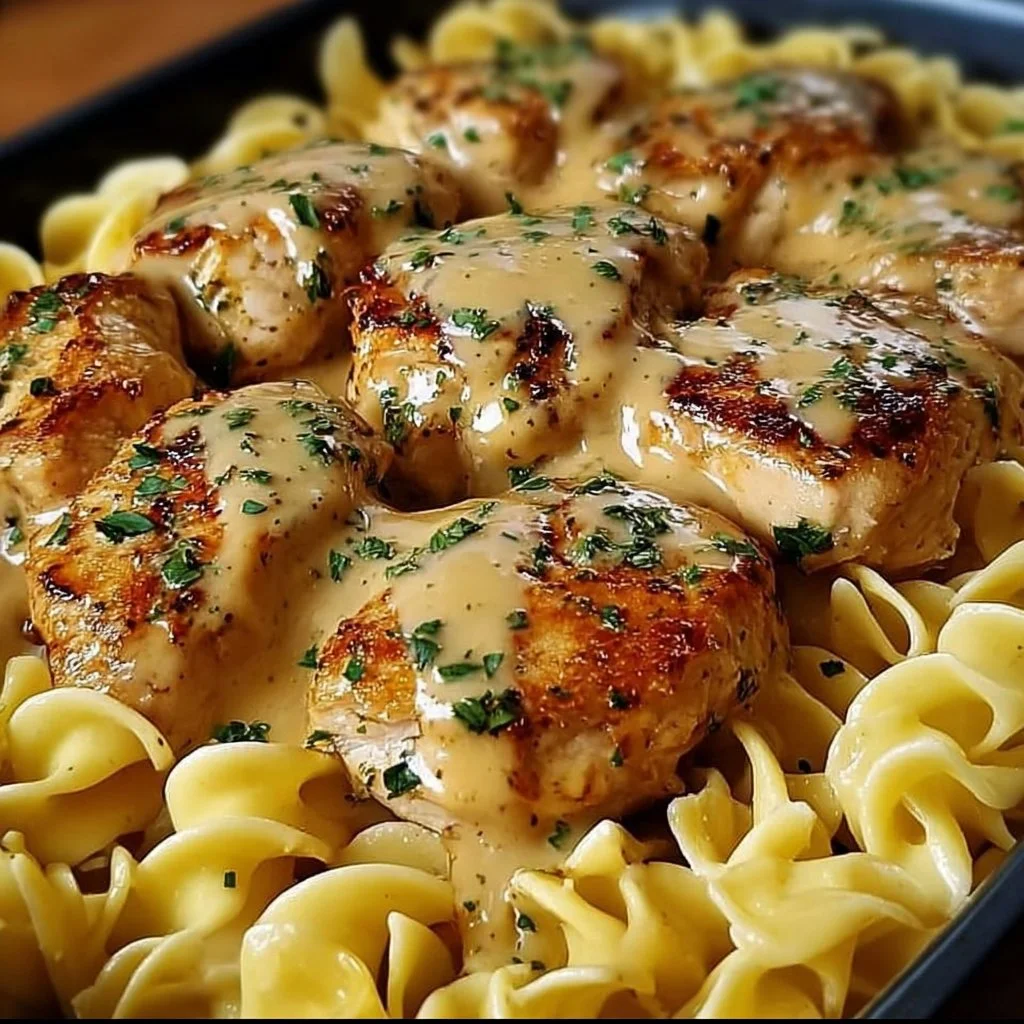 One-Pan Chicken with Buttered Noodles