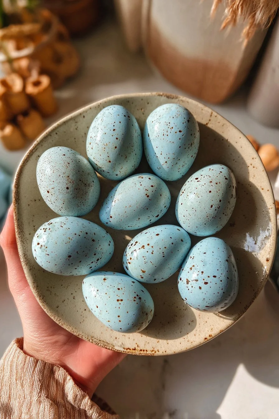 Peanut Butter Easter Eggs 1 Homemade peanut butter Easter eggs coated in chocolate