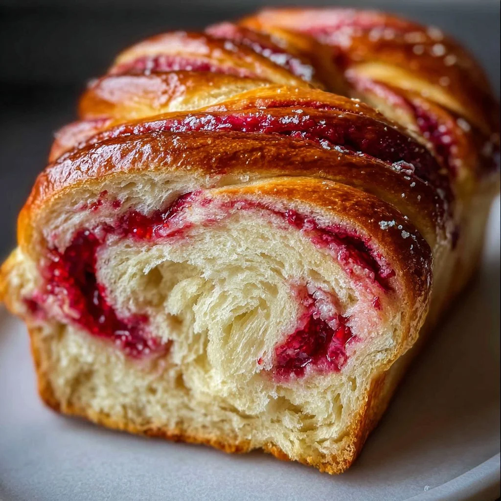 Raspberry Swirl Brioche Loaf 2 Raspberry Swirl Brioche Loaf