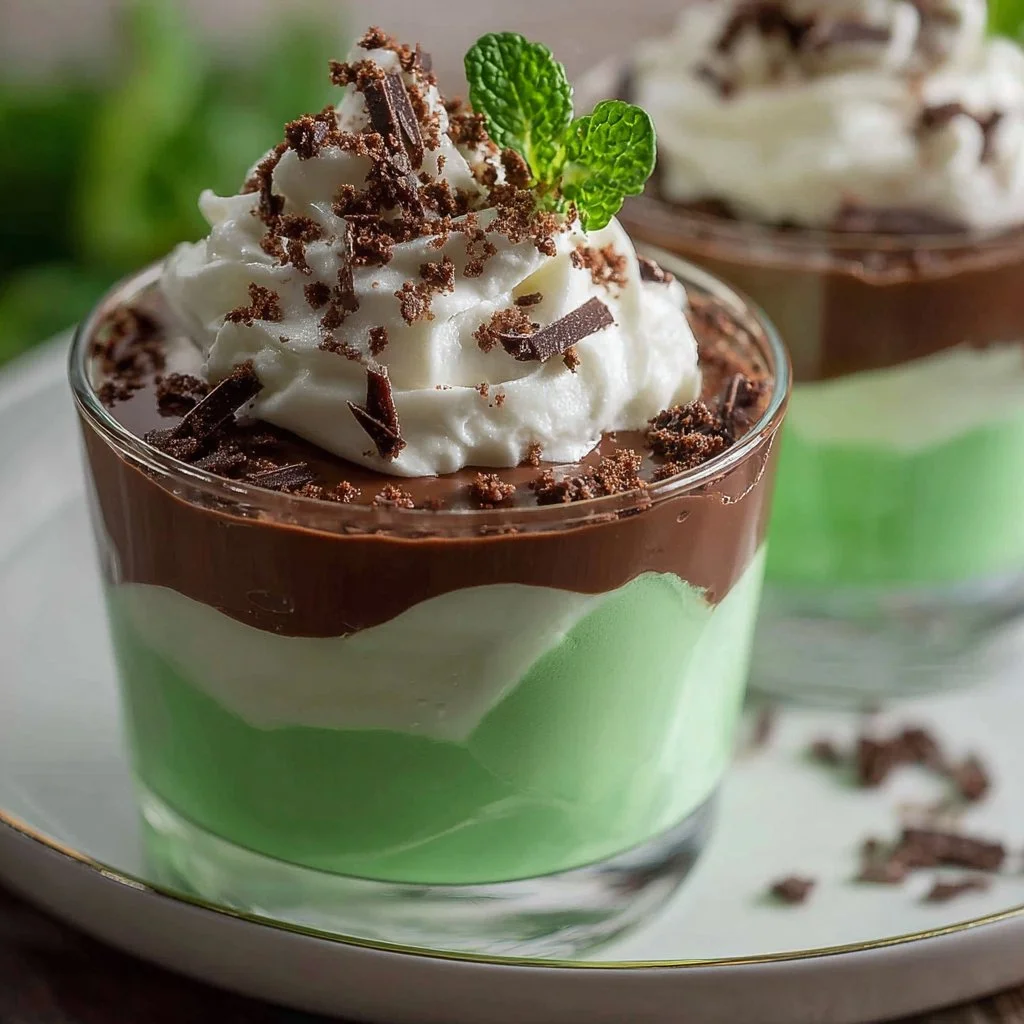 Shamrock Shake Pudding Cups