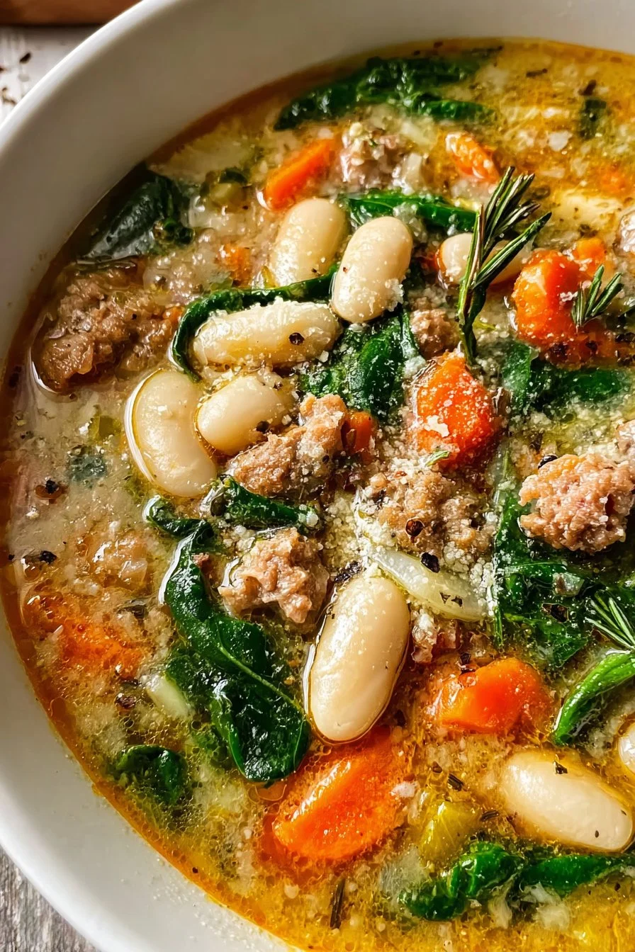 Tuscan White Bean Soup 2 Tuscan White Bean Soup