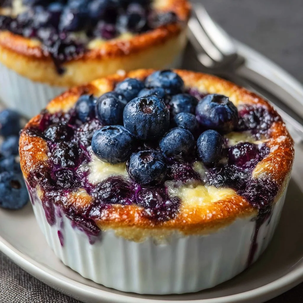 Baked Blueberry Cottage Cheese Bowls 2 Baked Blueberry Cottage Cheese Bowls