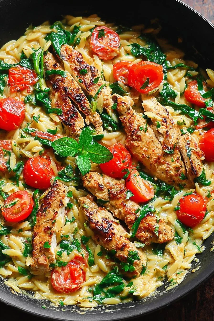 Creamy Chicken Orzo