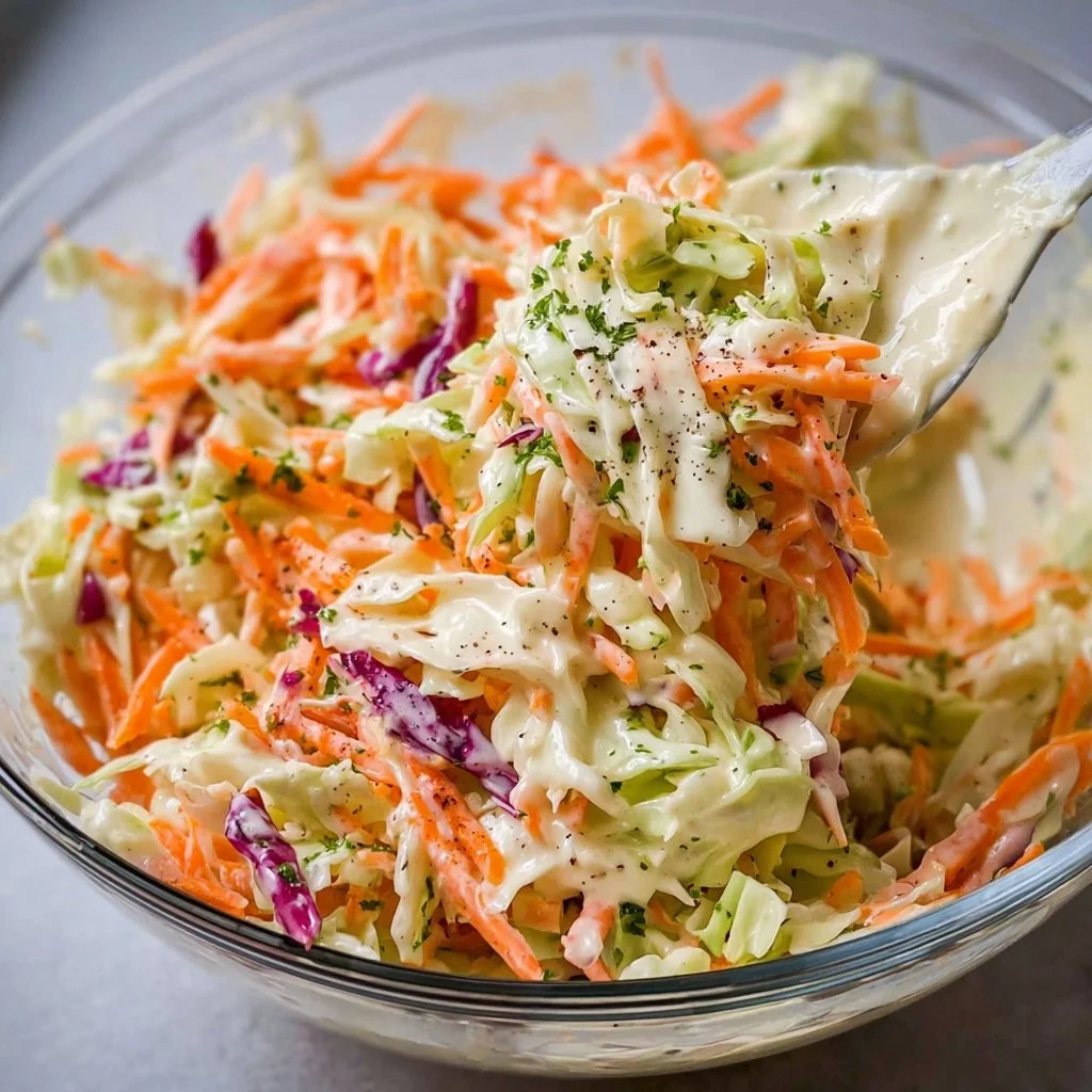 This homemade Coleslaw Dressing is creamy and so easy to make from scratch with just a handful … | Homemade coleslaw, Coleslaw recipe easy, Coleslaw dressing recipe