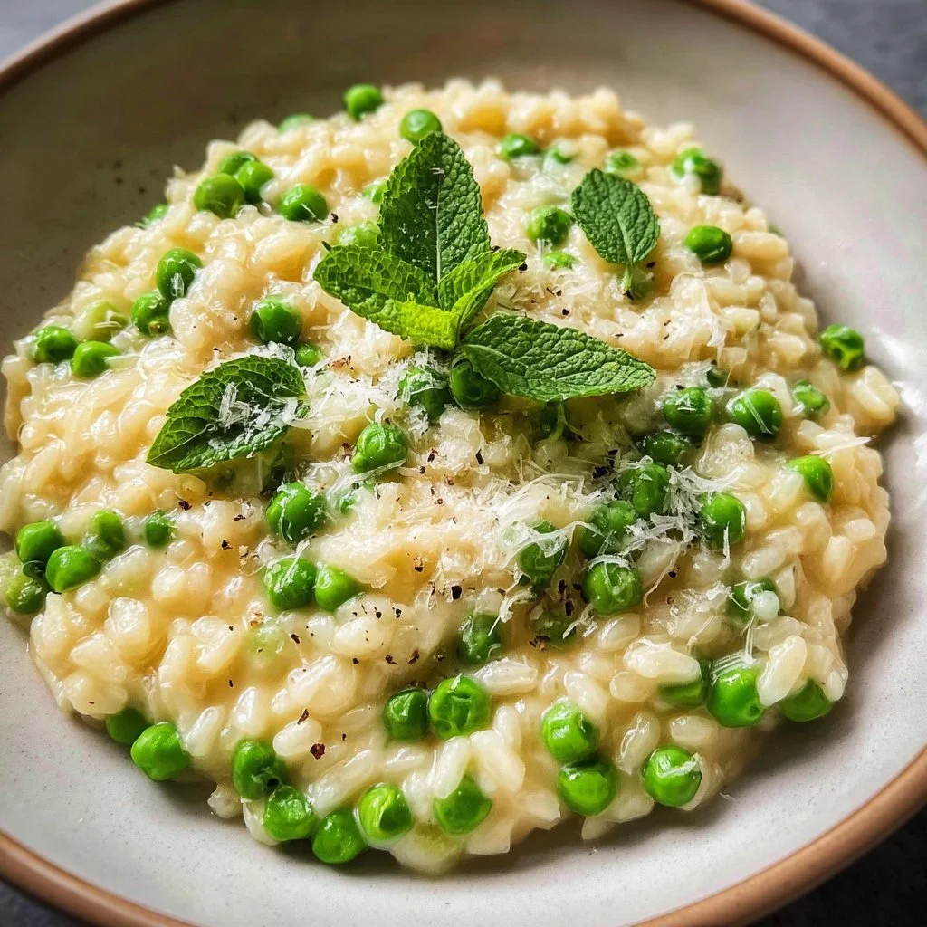Creamy Spring Pea Risotto 2 Creamy Spring Pea Risotto