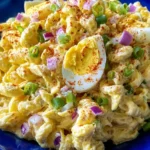 Creamy Deviled Egg Pasta Salad for potlucks