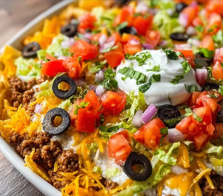 Easy 7 Layer Taco Dip
