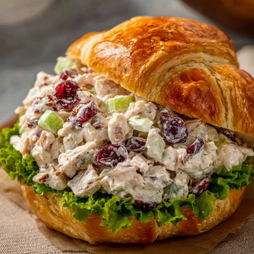 Delicious easy chicken salad in a bowl, perfect for sandwiches and lunch.