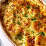 Deliciously creamy easy scalloped potatoes baked to perfection