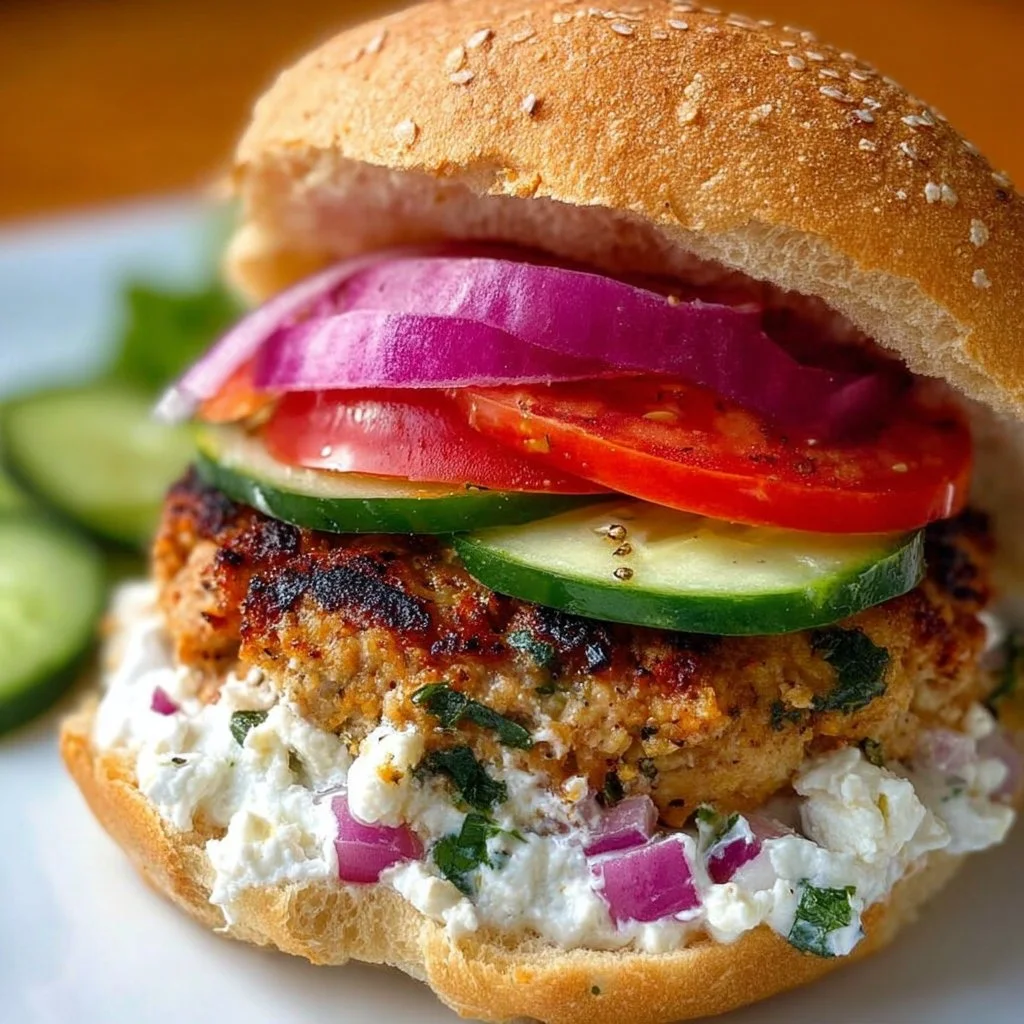 Greek Turkey Burgers