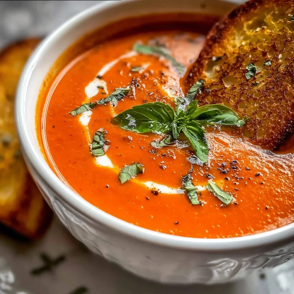 Homemade Tomato Basil Soup