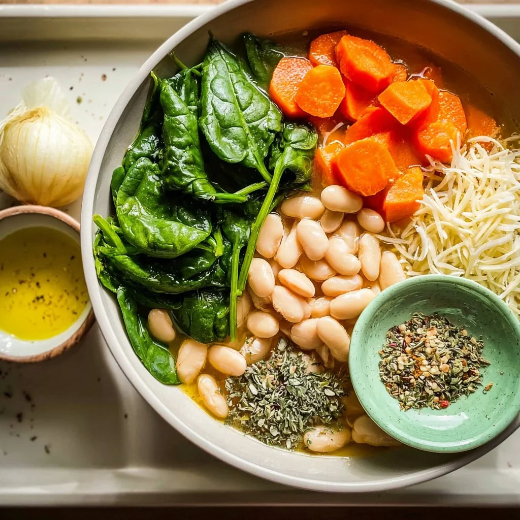 Lemon White Bean and Spinach Soup