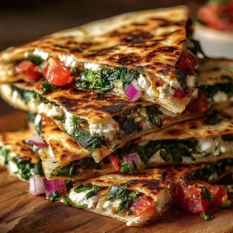 Delicious Mediterranean Quesadillas with vegetables and cheese