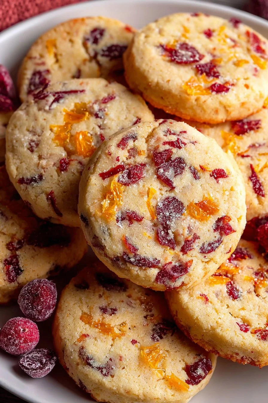 Orange Cranberry Cookies 2 Orange Cranberry Cookies