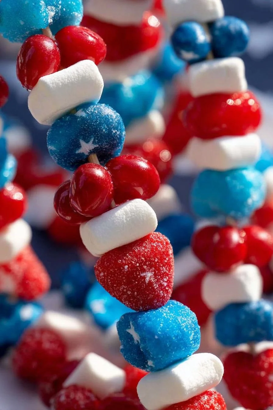 Patriotic Candy Skewers 2 Patriotic Candy Skewers
