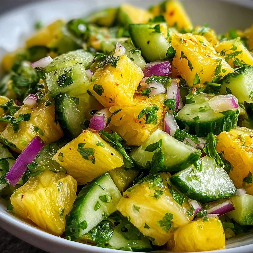 Pineapple Cucumber Salad 2 Pineapple Cucumber Salad