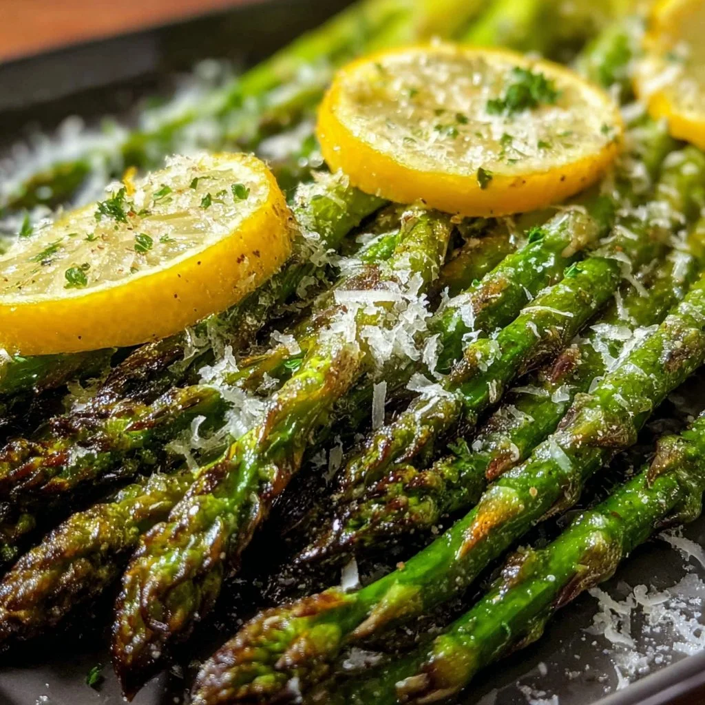 Roasted Asparagus with Lemon, Butter, and Parmesan