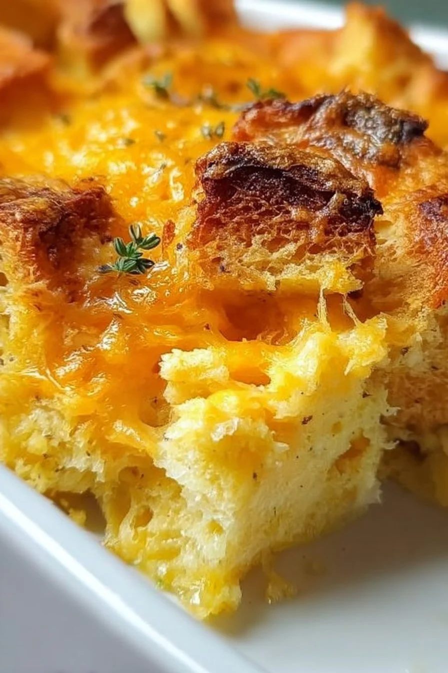 Savory Cheese Strata Bake 2 Savory Cheese Strata Bake
