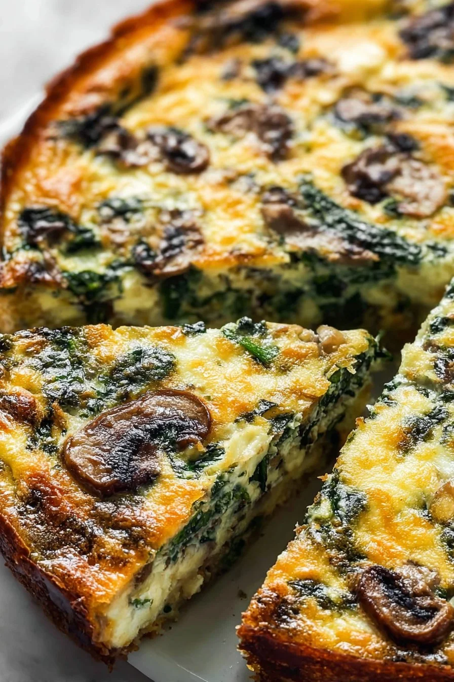 This easy spinach and mushroom crustless quiche is perfect for brunch. The recipe includes…