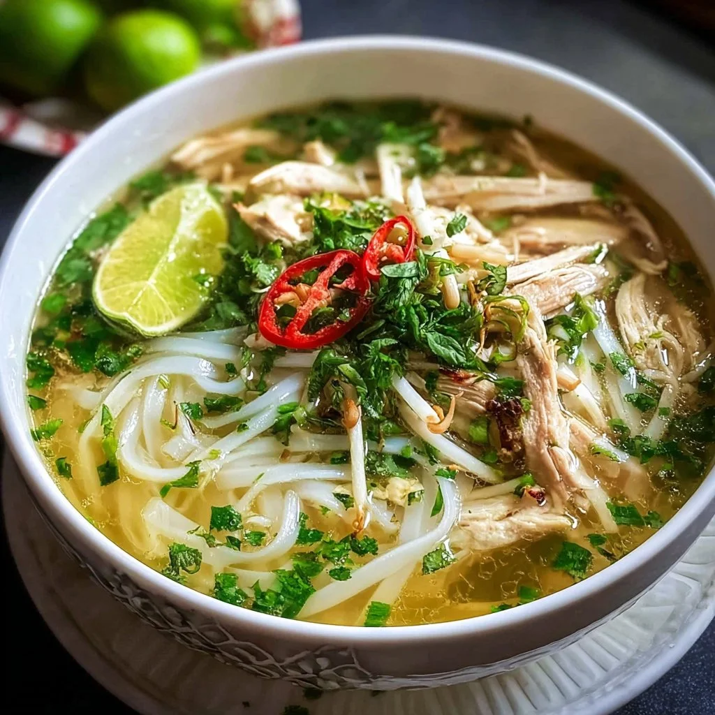 Vietnamese Chicken Noodle Soup (Pho Ga)