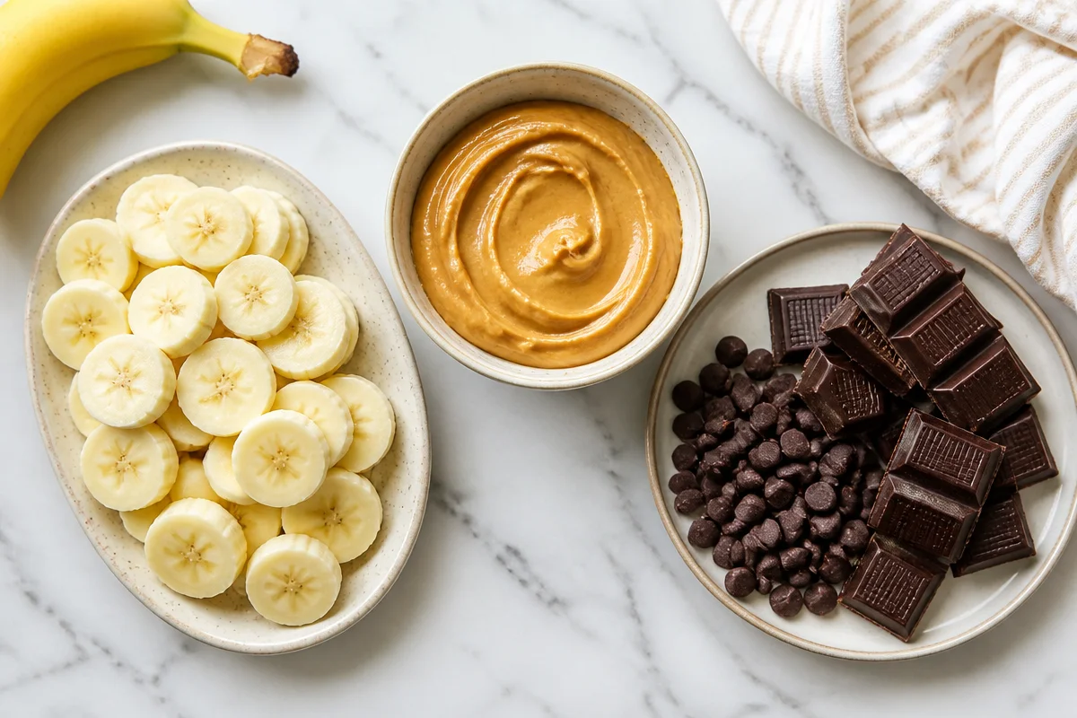 3-Ingredient Frozen Banana Peanut Butter Bark