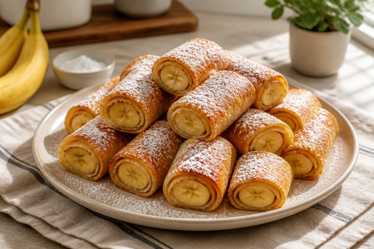 4-Ingredient Banana Cream Cheese Roll-Up: A Simple Delight