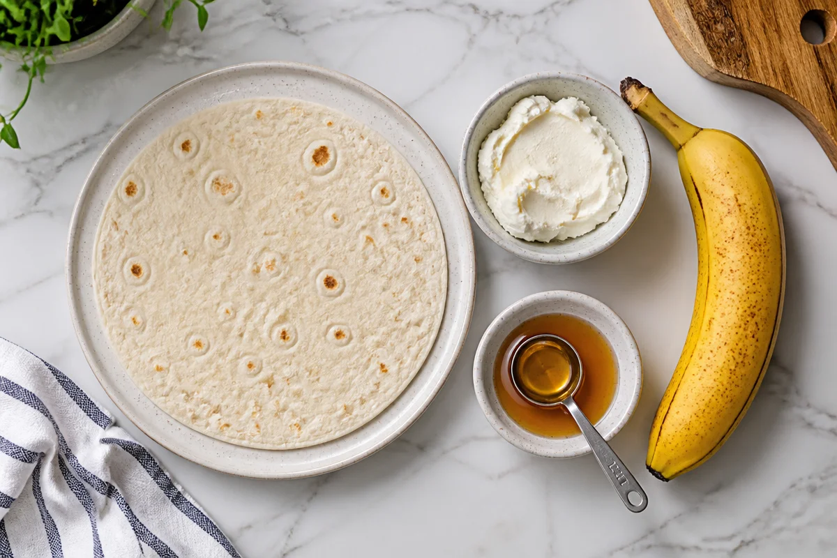 4‑Ingredient Banana Cream Cheese Roll‑Up