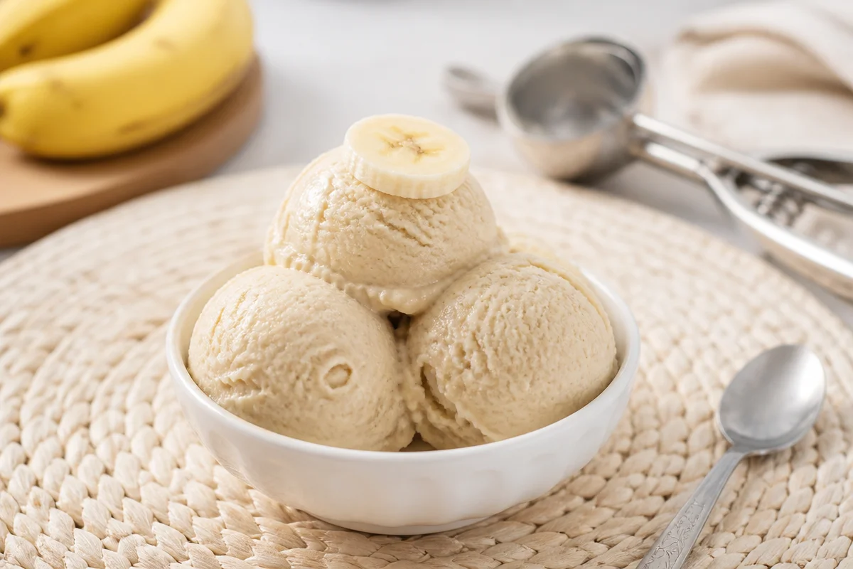 Simple and Creamy 2-Ingredient Banana Ice Cream Delight